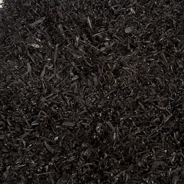 6 x 3.25 foot Fire Retardant Black Raffia Grass Mat