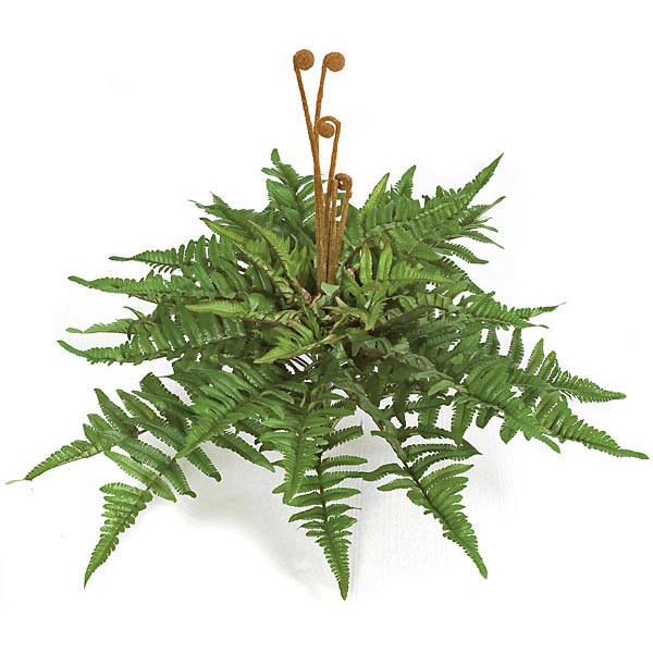 AGF6098 17 inch Fire Retardant Mountain Fern (Set of 4) sku AGF6098