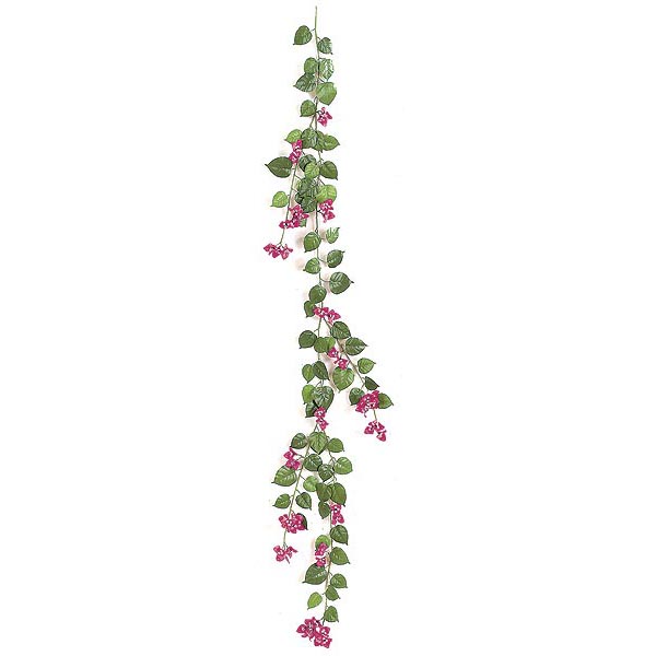 6 foot Fire Retardant Bougainvillea Garland (Set of 3)