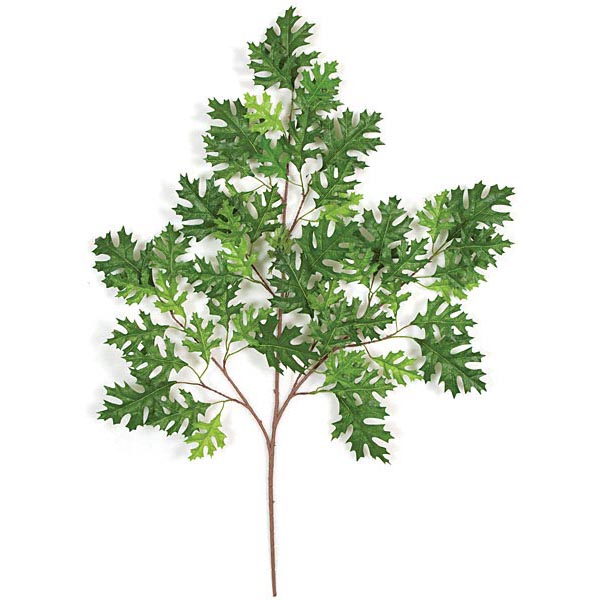 38 inch Green Fire Retardant Pin Oak Branch (Set of 12)