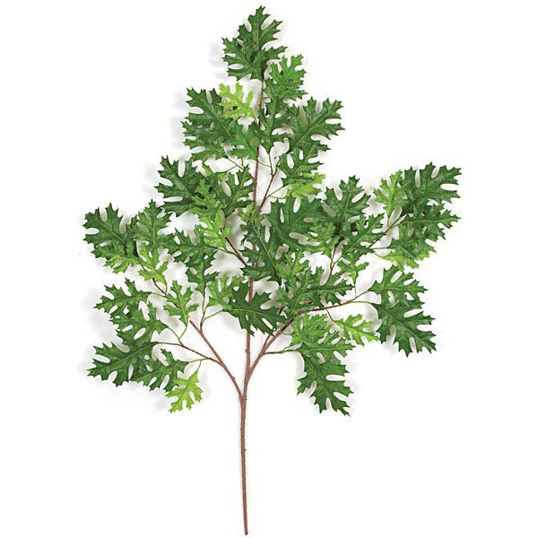 38 Inch Green Fire Retardant Pin Oak Branch (set Of 12)