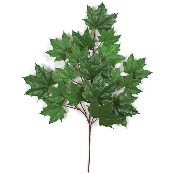 33 inch Green Fire Retardant Sugar Maple Branch (Set of 12)