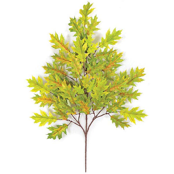 29 Inch Light Green Fire Retardant Pin Oak Branch (set Of 12)