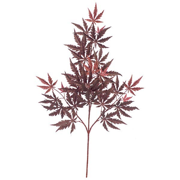 30 inch Burgundy Fire Retardant Maple Branch (Set of 12)