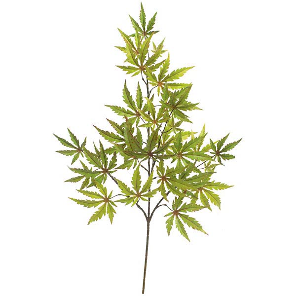30 inch Green Fire Retardant Maple Branch (Set of 12)