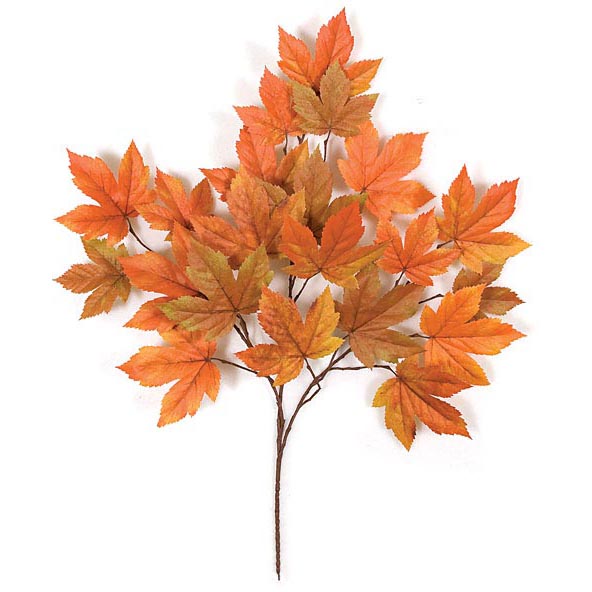 29 inch Orange Fire Retardant Sycamore Branch (Set of 12)