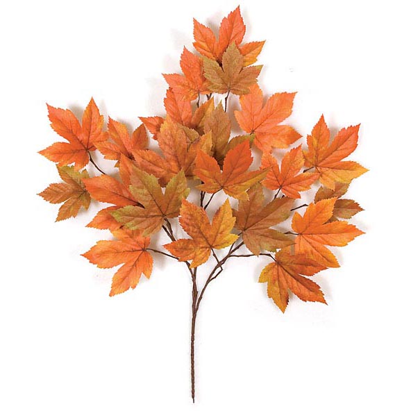 29 Inch Orange Fire Retardant Sycamore Branch (set Of 12)