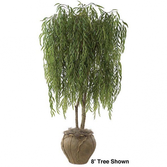 Fire Retardant Weeping Willow with Natural Trunks: Potted