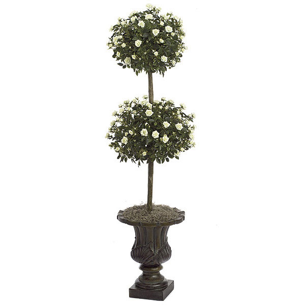 4 Foot Mini Rose Double Ball Topiary