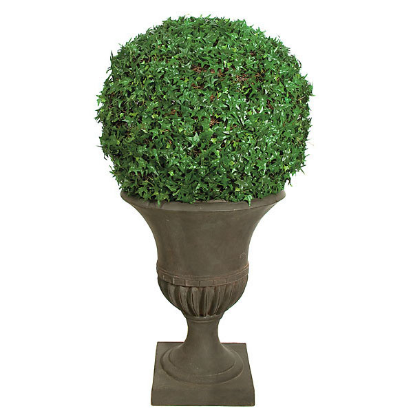 28 Inch Needle Point Ivy Ball: Unpotted
