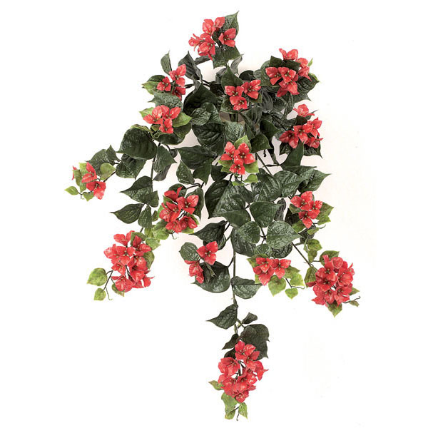 36 inch Artificial Outdoor Wine Red Bougainvillea: Unpotted