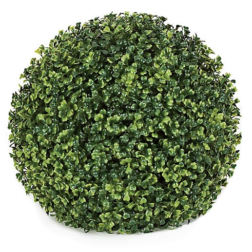 13 Inch Polyblend Outdoor Boxwood Ball Topiary (set Of 2)