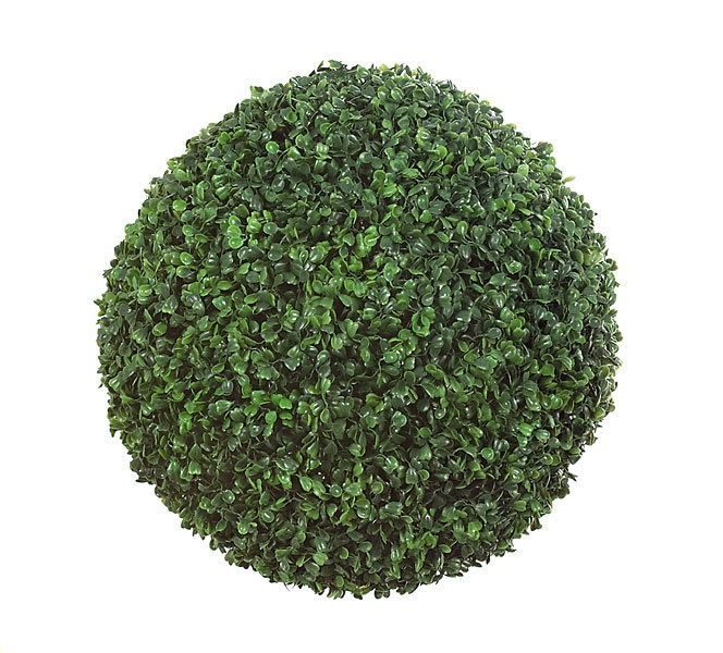14 Inch Polyblend Outdoor Boxwood Ball Topiary (set Of 2)
