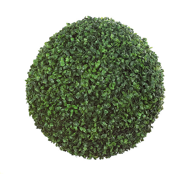 14 inch Polyblend Outdoor Boxwood Ball Topiary (Set of 2)