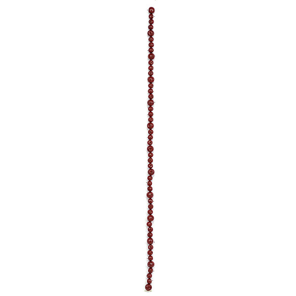 6 foot Lacquered Red Apple Garland (Set of 6)
