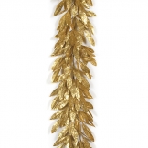 6 foot Glittered Gold Bay Leaf Garland (Set of 2)