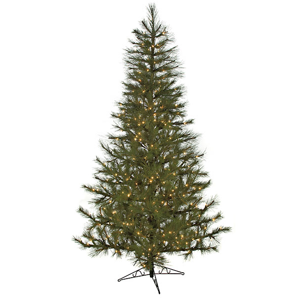 8.5 Foot Slim Japanese Red Pine Christmas Tree: Clear Lights
