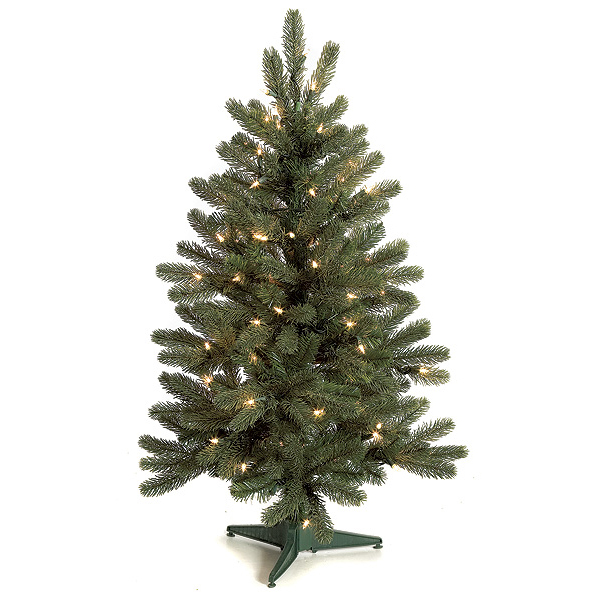 3 foot PE/PVC Spruce Christmas Tree: Clear Lights - AGF2153 - Christmas Decorate your home or office interior with a Spruc sku AGF2153