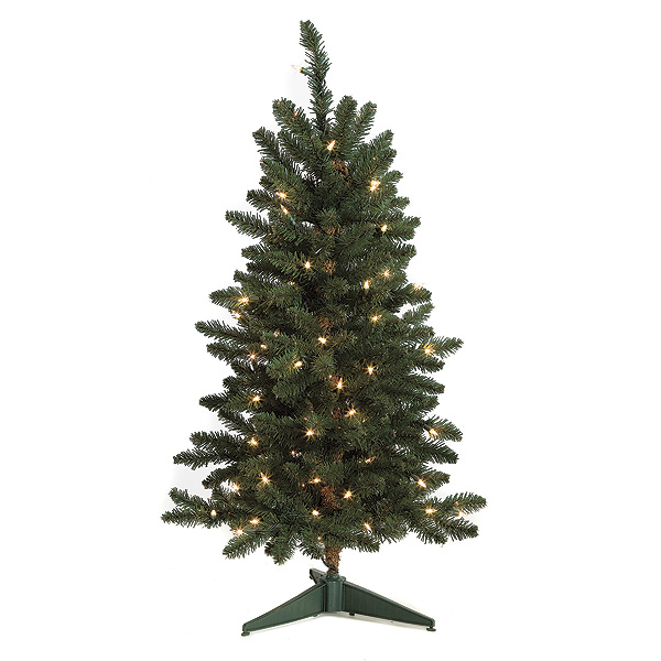 3 Foot Fir Christmas Tree: Clear Lights