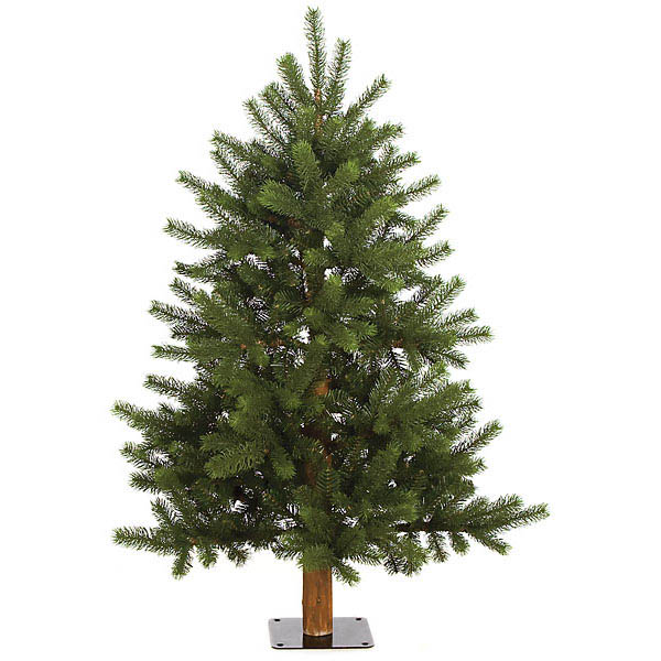 4 foot PE/PVC Mixed Nikko Fir Alpine Tree: Unlit