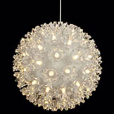 10 inch Lighted Sphere: Clear 5MM LEDs