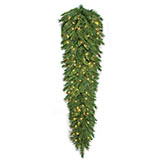 72 inch Mixed Pine Teardrop: Clear pre-lit Lights