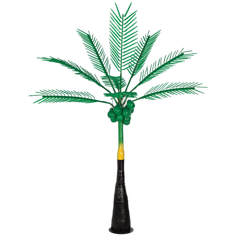 12.5 Foot Led Lighted Palm Tree With Dark Trunk
