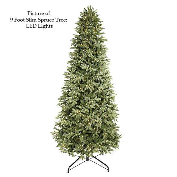 PE/PVC Slim Spruce Christmas Tree