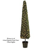 Square Cone Tree Topiary