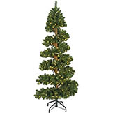 7 foot Spiral Spruce Tree: Clear 5MM LEDs