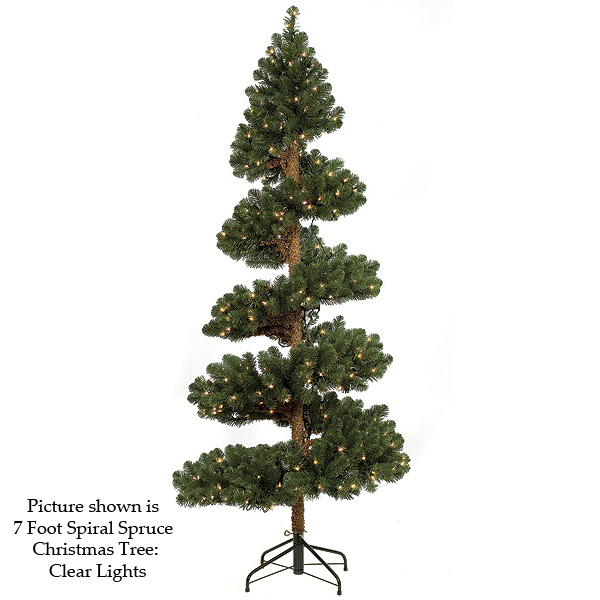 7 foot Spiral Spruce Christmas Tree: Unlit | C-60240