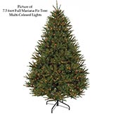 9 foot Fluff Free Full Mariana Fir Christmas Tree: Clear Light