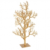 42 inch Gold Plastic Glittered Twig Tree