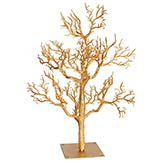 32 inch Gold Plastic Glittered Twig Tree