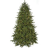7.5 foot PE/PVC Douglas Fir Tree: Clear LEDs