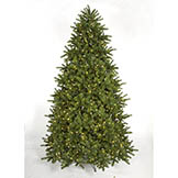 12 foot PE/PVC Douglas Fir Tree: Clear LEDs