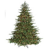 7.5 foot PE/PVC Asheville Spruce Tree: Clear Lights
