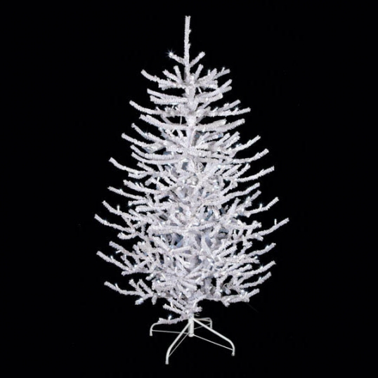 7 foot Flocked Twig Tree: White LEDs