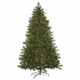 7.5 foot Noble Flat Tree: Clear LEDs
