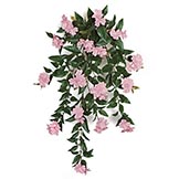30 inch Artificial Outdoor Pink Impatiens Bush: Unpotted