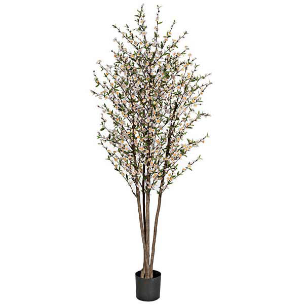 7 foot Artificial White Cherry Blossom Tree Potted | W-110025