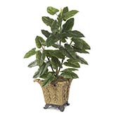 4 foot Artificial Emerald Philodendron Plant: Potted