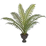4 foot Artificial Sword Palm in Black Urn
