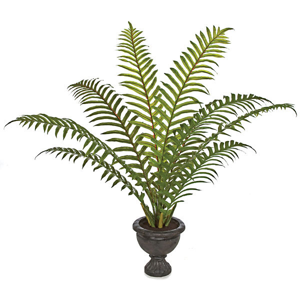 AGF4091 4 foot Artificial Sword Palm in Black Urn sku AGF4091