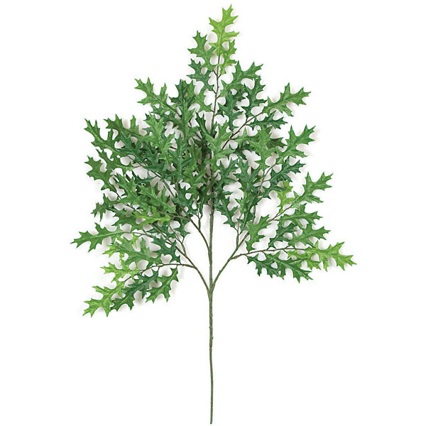 27 inch Artificial Green Pin Oak Branch (Set of 12) P462G