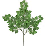 27 inch Artificial Green Cottonwood Branch (Set of 12)