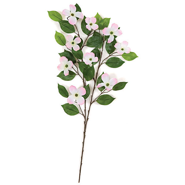 29 Inch Artificial Pink Dogwood Branch (set Of 24)
