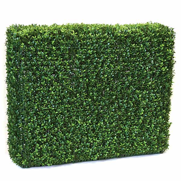 30 X 36 X 12 Inch Outdoor Plastic Boxwood Hedge Topiary: Limited Uv