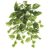 19 inch Artificial Outdoor Pothos Bush: Limited UV