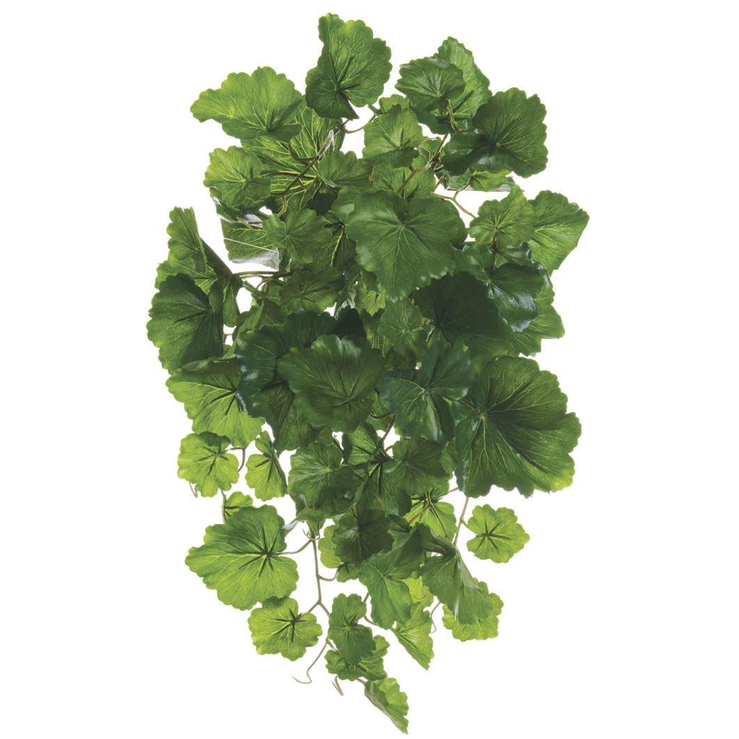 19 inch Artificial Outdoor Geranium Leaf Bush Limited UV PBO030GR/TT